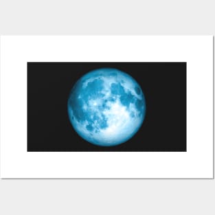 Full Blue Moon Painting Posters and Art